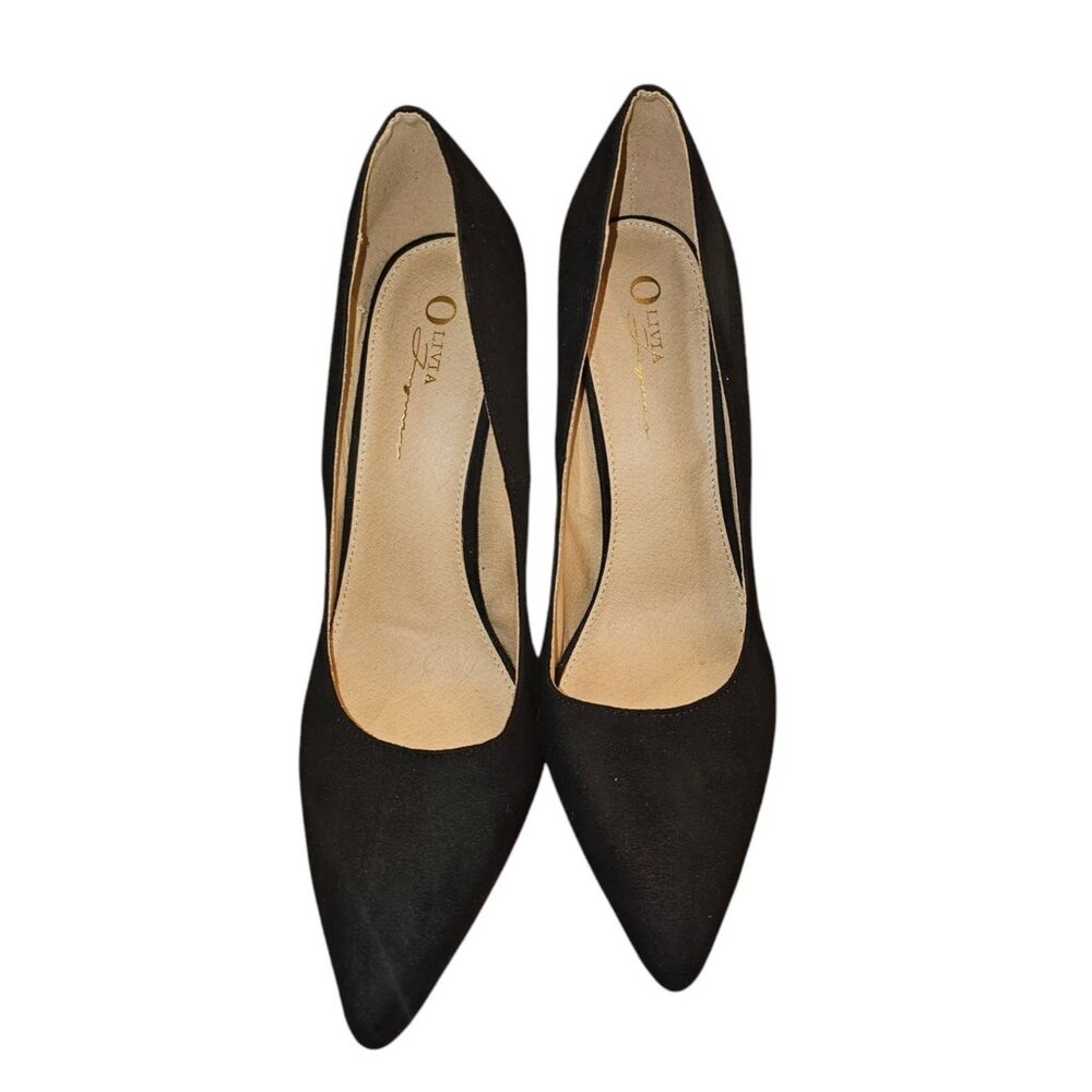 Olivia Ferguson Black Stiletto High Heels Size 10 Womens Pointed Toe